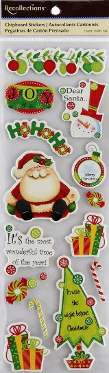 Recollections Christmas Ho Ho Ho Chipboard Stickers