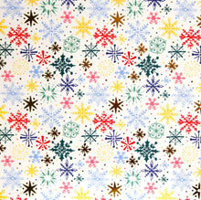 Recollections Peace On Earth Colorful Snowflakes Specialty Gold Foil 12 x 12 Light Cardstock Paper