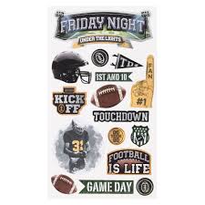 Recollections Friday Night Lights Dimensional Stickers - SCRAPBOOKFARE