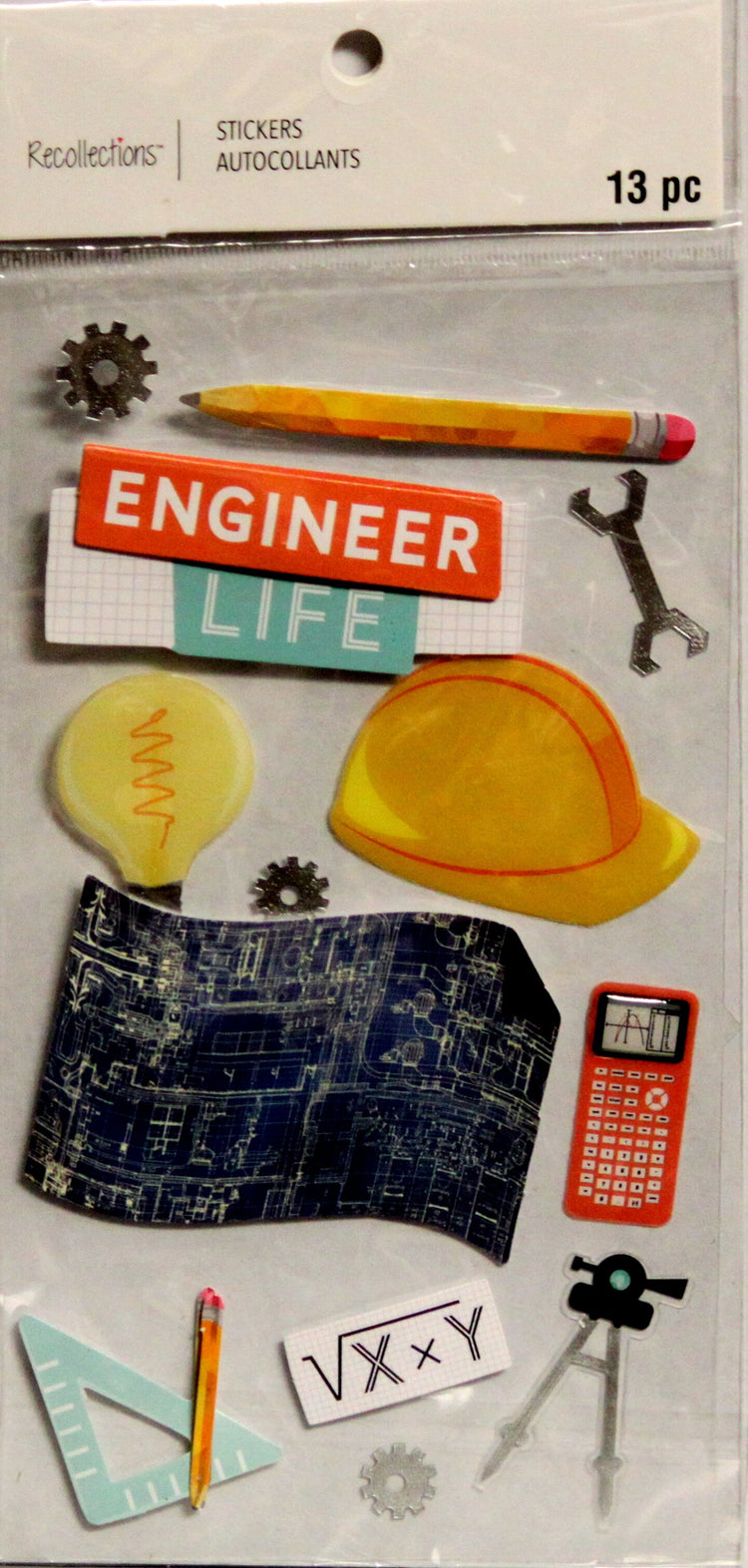 Recollections Engineer Dimensional Stickers