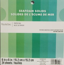 Recollections Seafoam Solids 6 x 6 Textured Cardstock Paper Pad