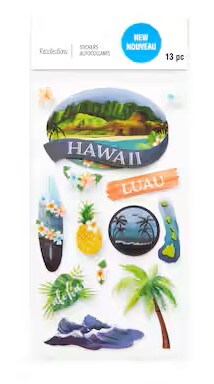 Recollections Hawaii Dimensional Stickers - SCRAPBOOKFARE