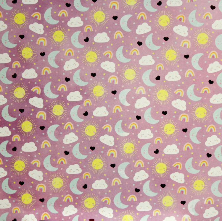 Recollections Rainbow To Dreamland 12 x 12 Sweet Love Specialty Lt. Cardstock Paper