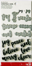 Recollections Christmas Words Clear Stamps And Dies Set - SCRAPBOOKFARE