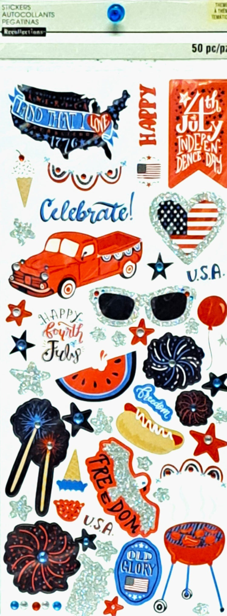Recollections 4th Of July Themed Stickers