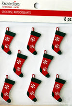 Recollections Christmas Stockings Dimensional Foam Stickers - SCRAPBOOKFARE