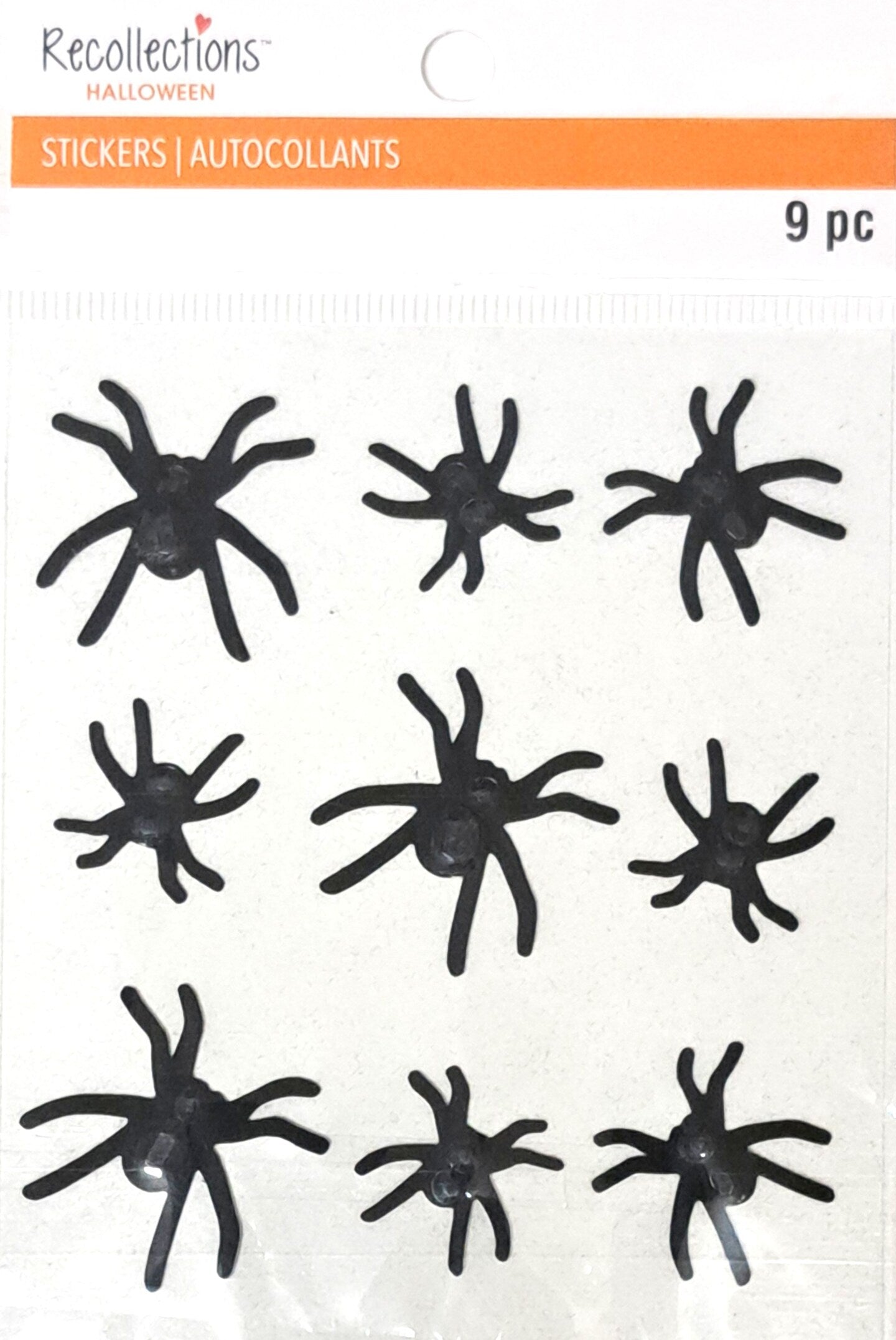 Recollections Halloween Spiders Dimensional Stickers - SCRAPBOOKFARE