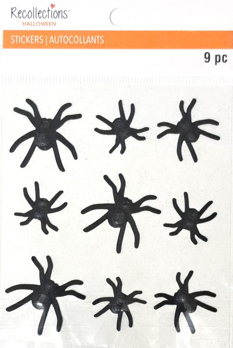 Recollections Halloween Spiders Dimensional Stickers - SCRAPBOOKFARE
