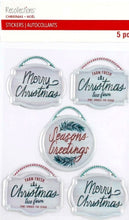 Recollections Christmas Words Signs Dimensional Stickers - SCRAPBOOKFARE
