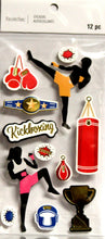 Recollections Kickboxing Dimensional Stickers - SCRAPBOOKFARE