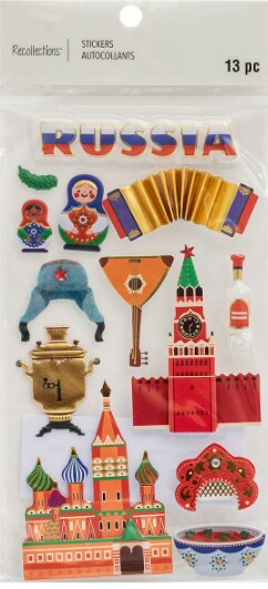 Recollections Russia Dimensional Stickers - SCRAPBOOKFARE