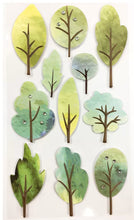 Recollections Watercolor Trees Dimensional Stickers - SCRAPBOOKFARE