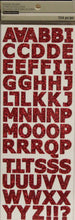 Recollections Red Glitter Alphabet Stickers - Double-Pack - SCRAPBOOKFARE