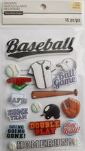 Recollections Baseball Dimensional Stickers - SCRAPBOOKFARE
