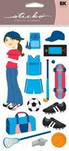 Sticko Sporty Girl Stickers - SCRAPBOOKFARE