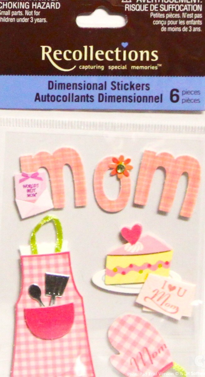 Recollections Mom Dimensional Stickers - SCRAPBOOKFARE