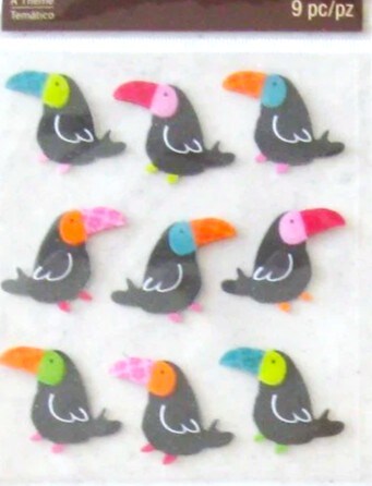 Recollections Toucans Dimensional Stickers - SCRAPBOOKFARE