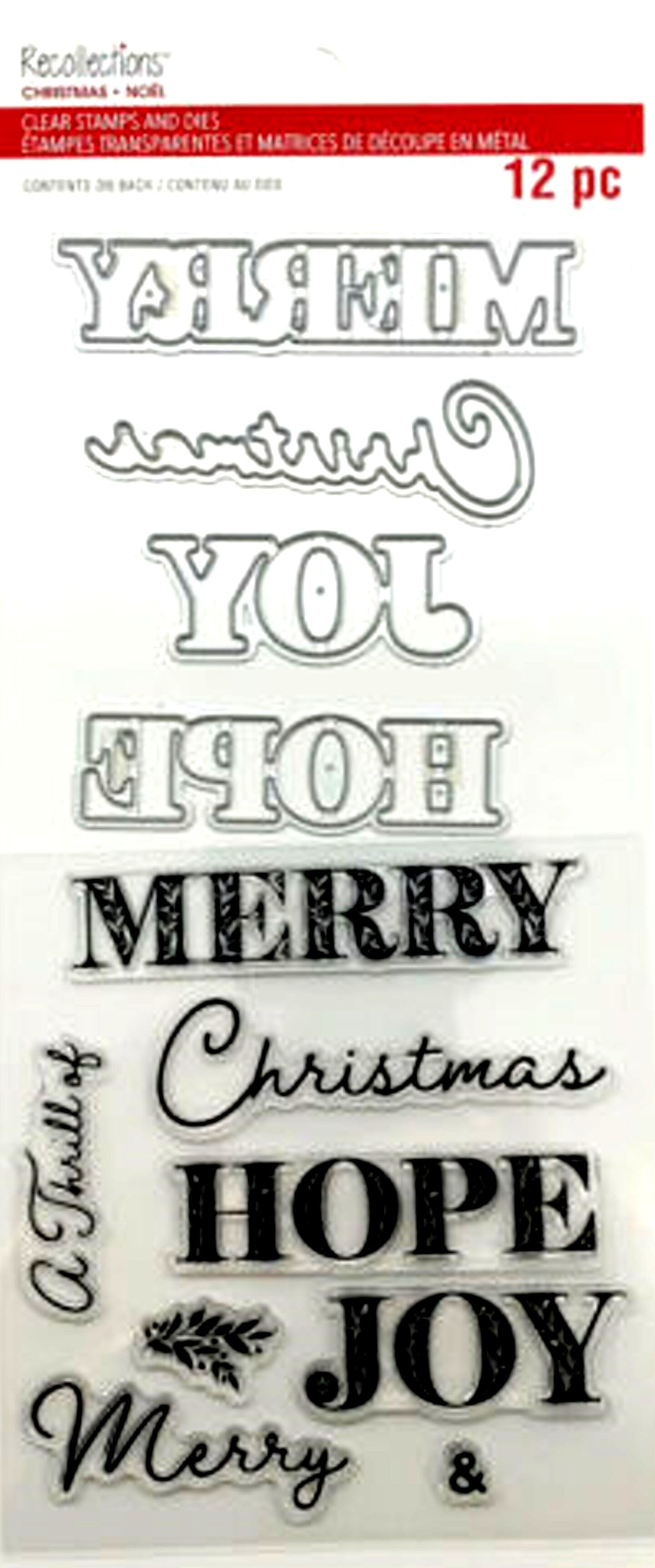 Recollections Christmas Clear Stamps And Dies Set - SCRAPBOOKFARE