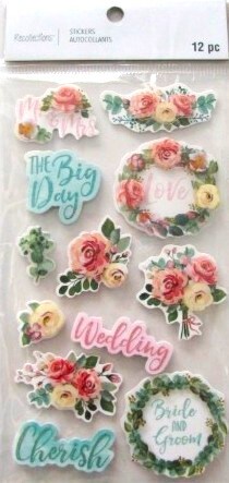 Recollections The Big Day Dimensional Stickers - SCRAPBOOKFARE