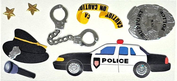 Recollections Police Dimensional Stickers - SCRAPBOOKFARE