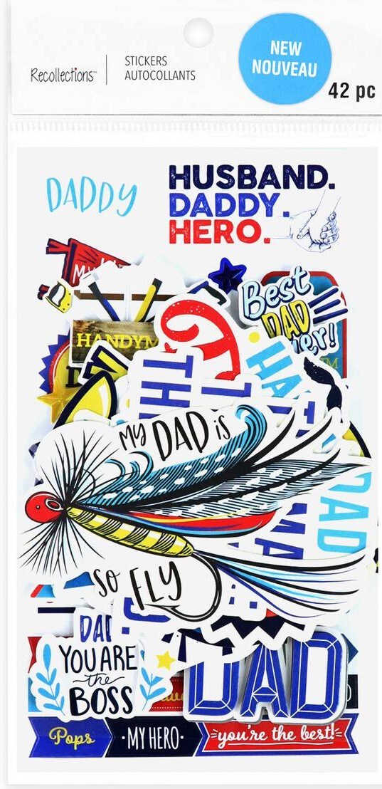 Recollections Father Sticker Flip Pack - SCRAPBOOKFARE