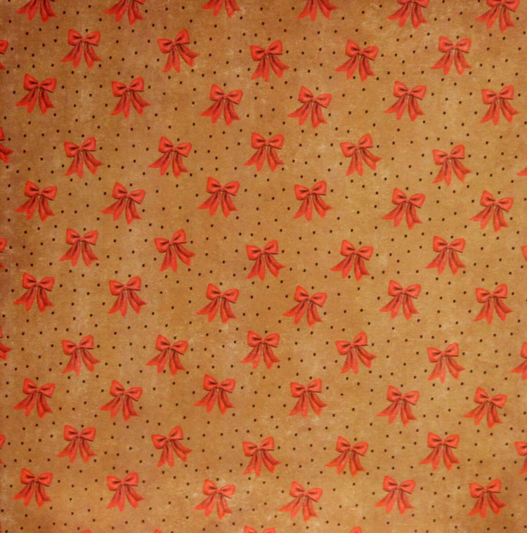 Recollections Holiday Chic/Christmas Bows 12 x 12 Lt. Cardstock Paper