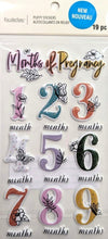 Recollections Months Of Pregnancy Dimensional Stickers - SCRAPBOOKFARE