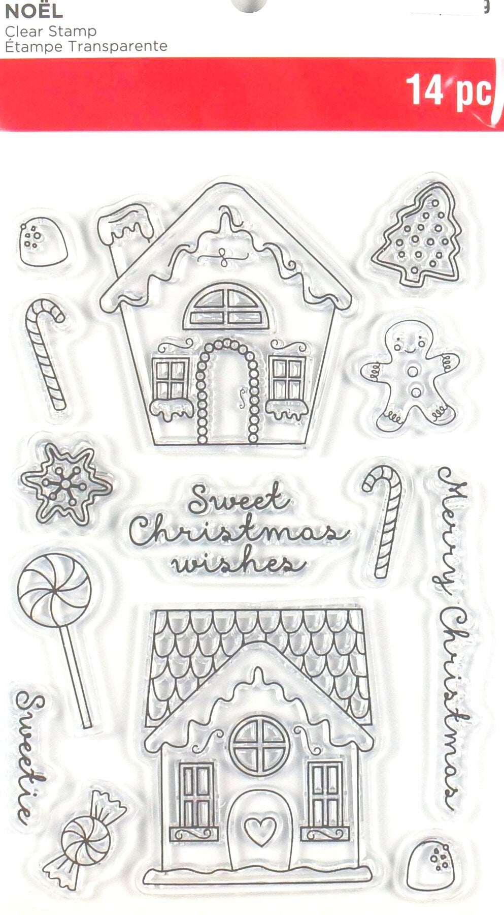 Recollections Christmas Noel Gingerbread Houses Clear Stamps - SCRAPBOOKFARE