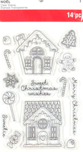 Recollections Christmas Noel Gingerbread Houses Clear Stamps - SCRAPBOOKFARE