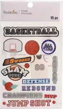 Recollections Basketball Dimensional Stickers - SCRAPBOOKFARE