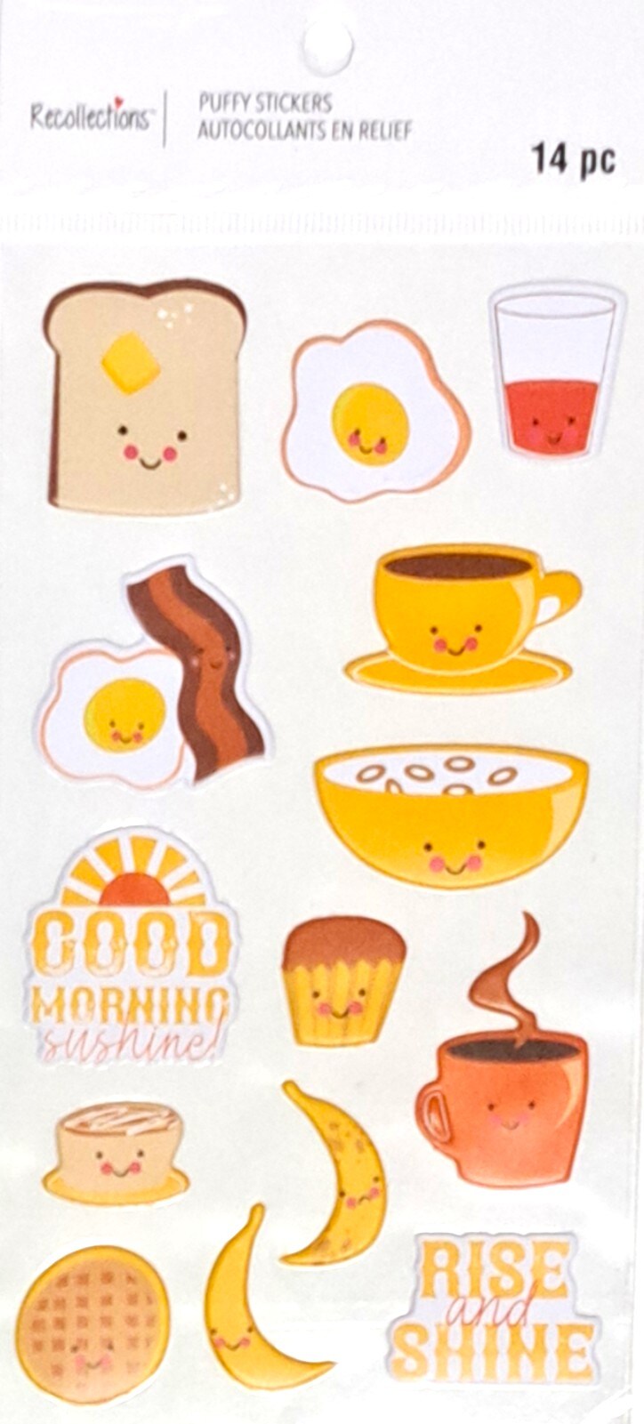 Recollections Breakfast Puffy Stickers - SCRAPBOOKFARE