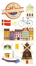 Recollections Copenhagen Dimensional Stickers - SCRAPBOOKFARE