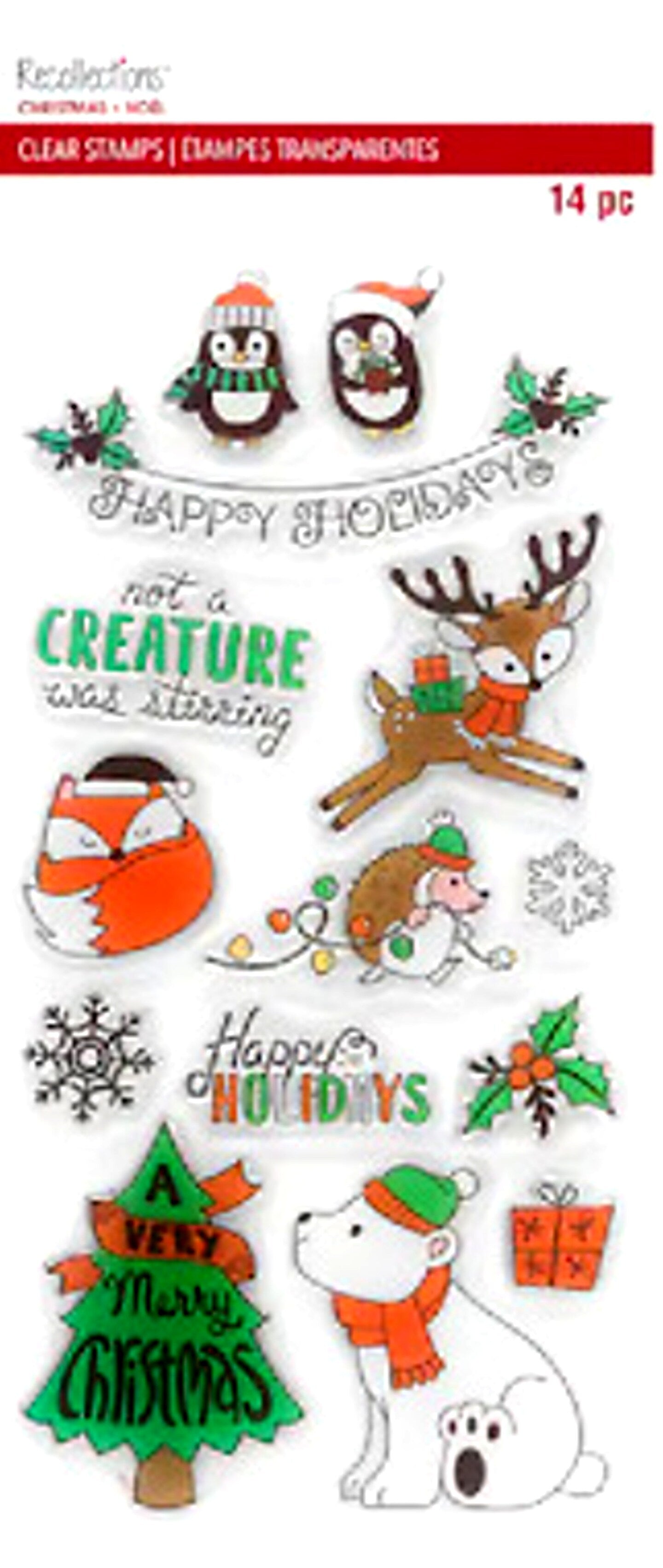 Recollections Christmas Icons Clear Stamps Set - SCRAPBOOKFARE