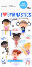 Recollections I Love Gymnastics Dimensional Stickers - SCRAPBOOKFARE