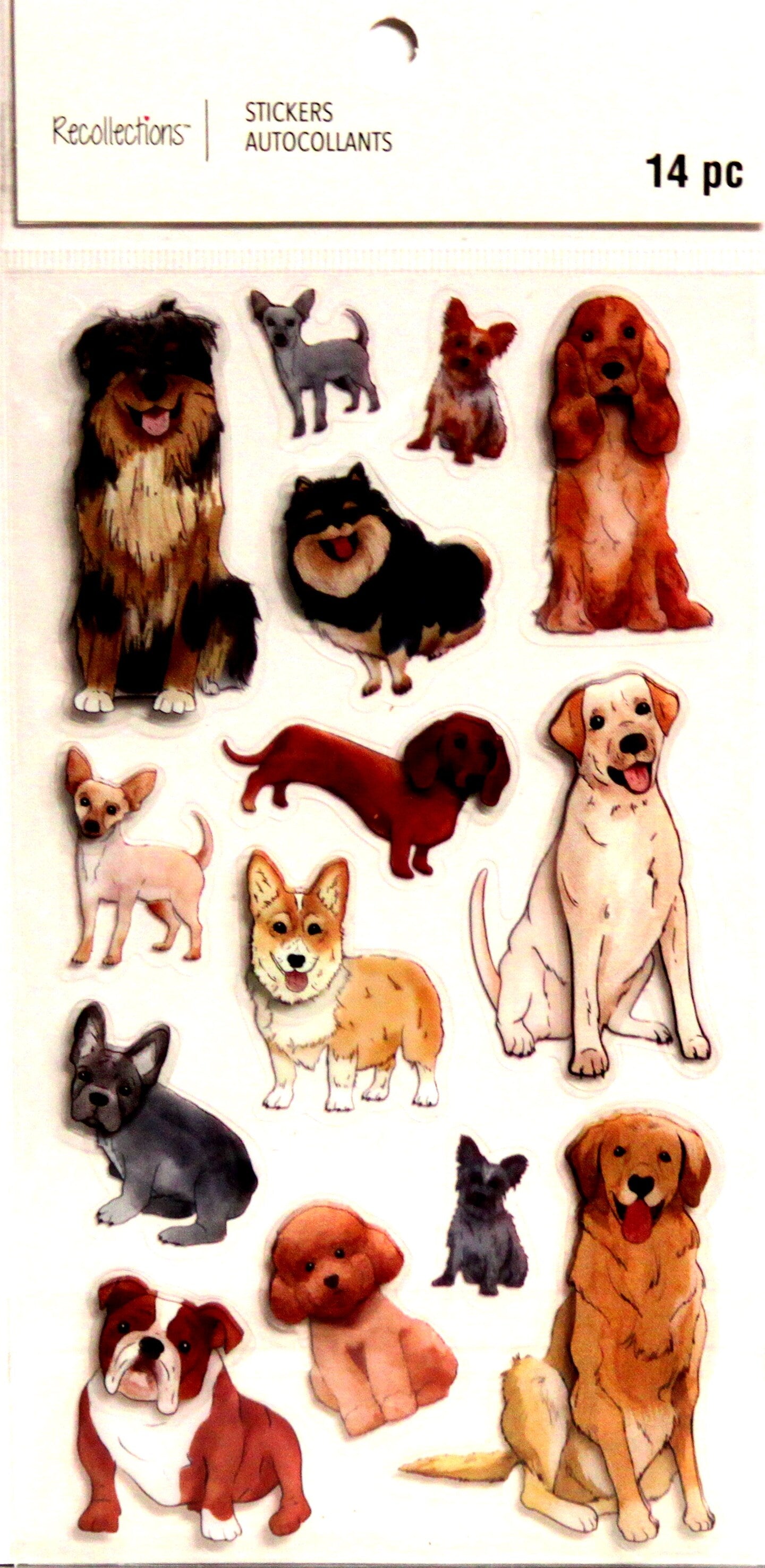 Recollections Dogs Dimensional Stickers - SCRAPBOOKFARE