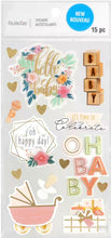 Recollections Hello Baby Girl Dimensional Stickers - SCRAPBOOKFARE