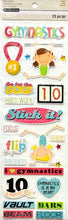 Recollections Gymnastics Dimensional Chipboard Stickers - SCRAPBOOKFARE