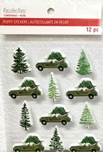 Recollections Christmas Trees Dimensional Puffy Stickers