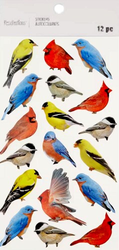 Recollections Colorful Birds Dimensional Stickers - SCRAPBOOKFARE