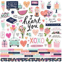 Simple Stories Happy Hearts 12 x 12 Cardstock Stickers