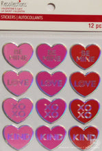 Recollections Valentine's Day Heart Words Chipboard Stickers - SCRAPBOOKFARE