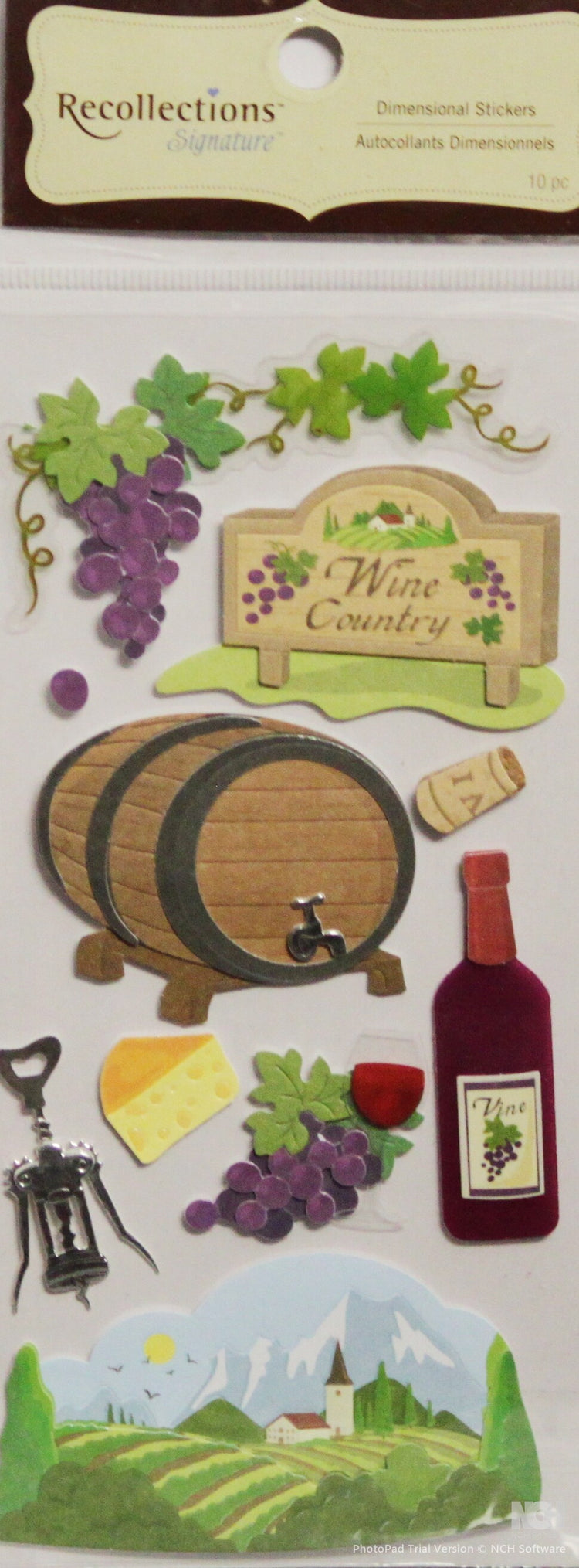 Recollections Wine Country Dimensional Stickers - SCRAPBOOKFARE