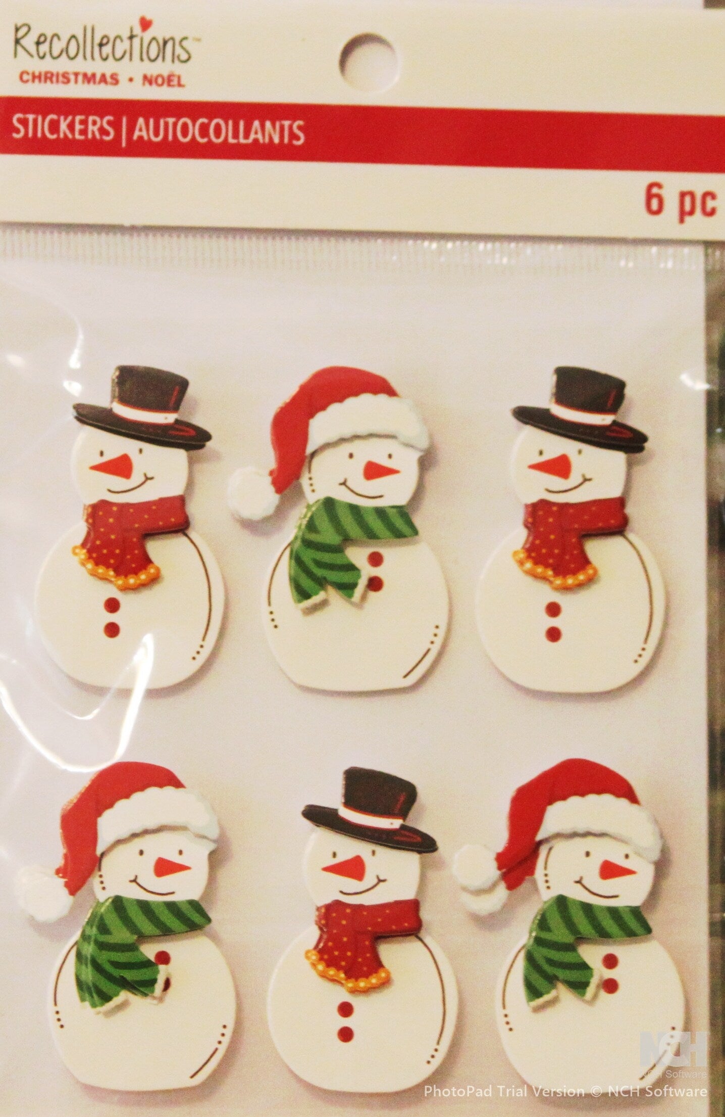 Recollections Snowman Dimensional Stickers - SCRAPBOOKFARE