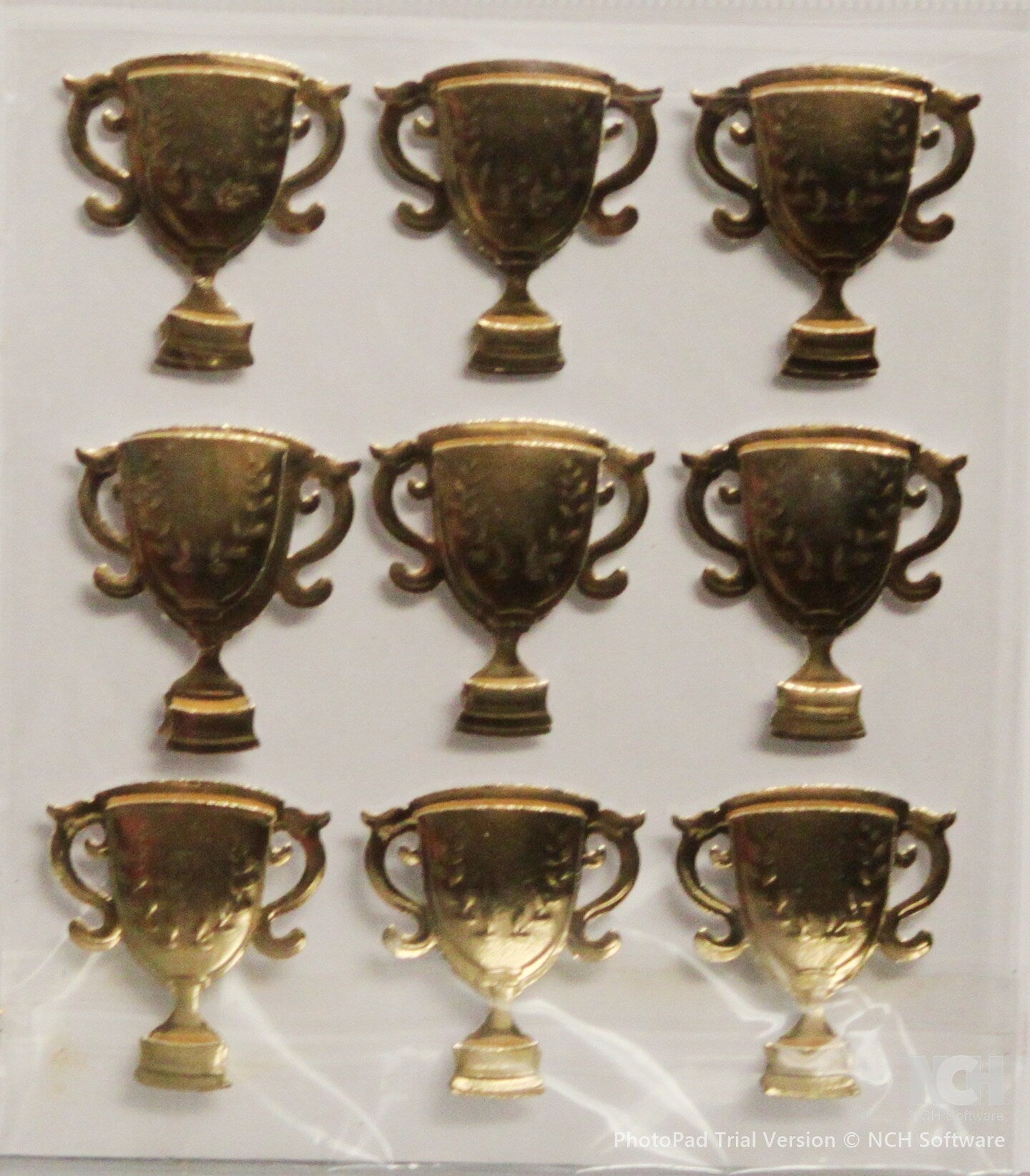 Recollections Gold Foil Trophies Dimensional Stickers - SCRAPBOOKFARE