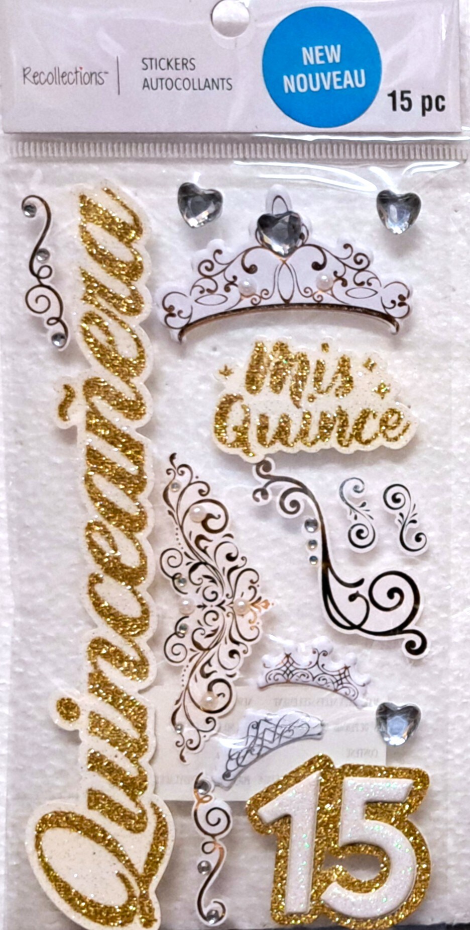 Recollections Quinceanera Dimensional Stickers - SCRAPBOOKFARE