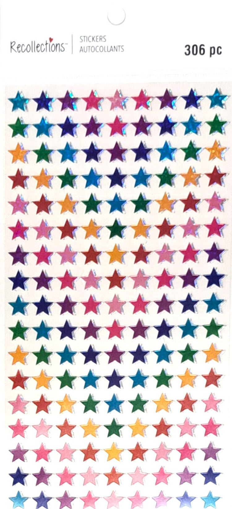 Recollections Mini Stars Multi-Colored Stickers - SCRAPBOOKFARE