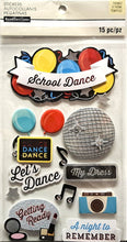Recollections School Dance Dimensional Stickers - SCRAPBOOKFARE
