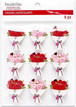 Recollections Roses Bouquets Dimensional Stickers - SCRAPBOOKFARE