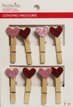 Recollections Valentine's Day Heart Clips Embellishments - SCRAPBOOKFARE