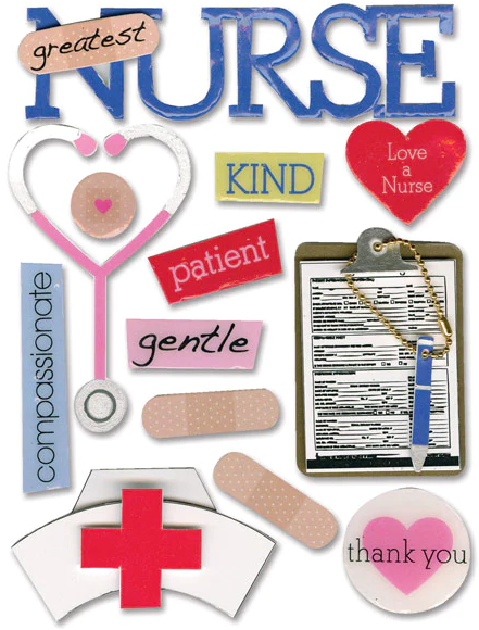 Me & My Big Ideas Nurse Dimensional Stickers